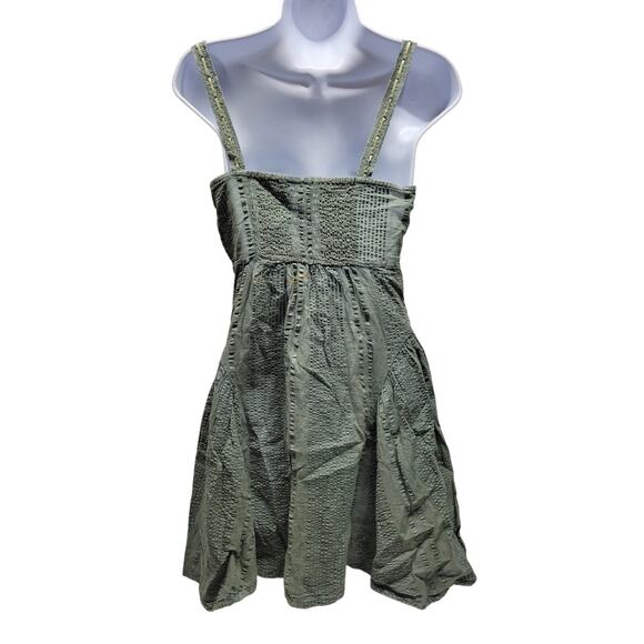 ASOS Textured Mini Dress in Light Green - Picture 7 of 10